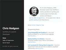 Tablet Screenshot of chrishodgsonweb.co.uk